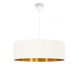 Opviq AYD-3549 Lámpara de araña de tela Crema y Oro